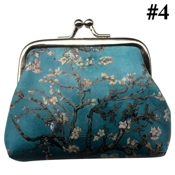 Leather Men Women Wallet Button Closure Fashion Mini Classic New Coin Purse Bag
